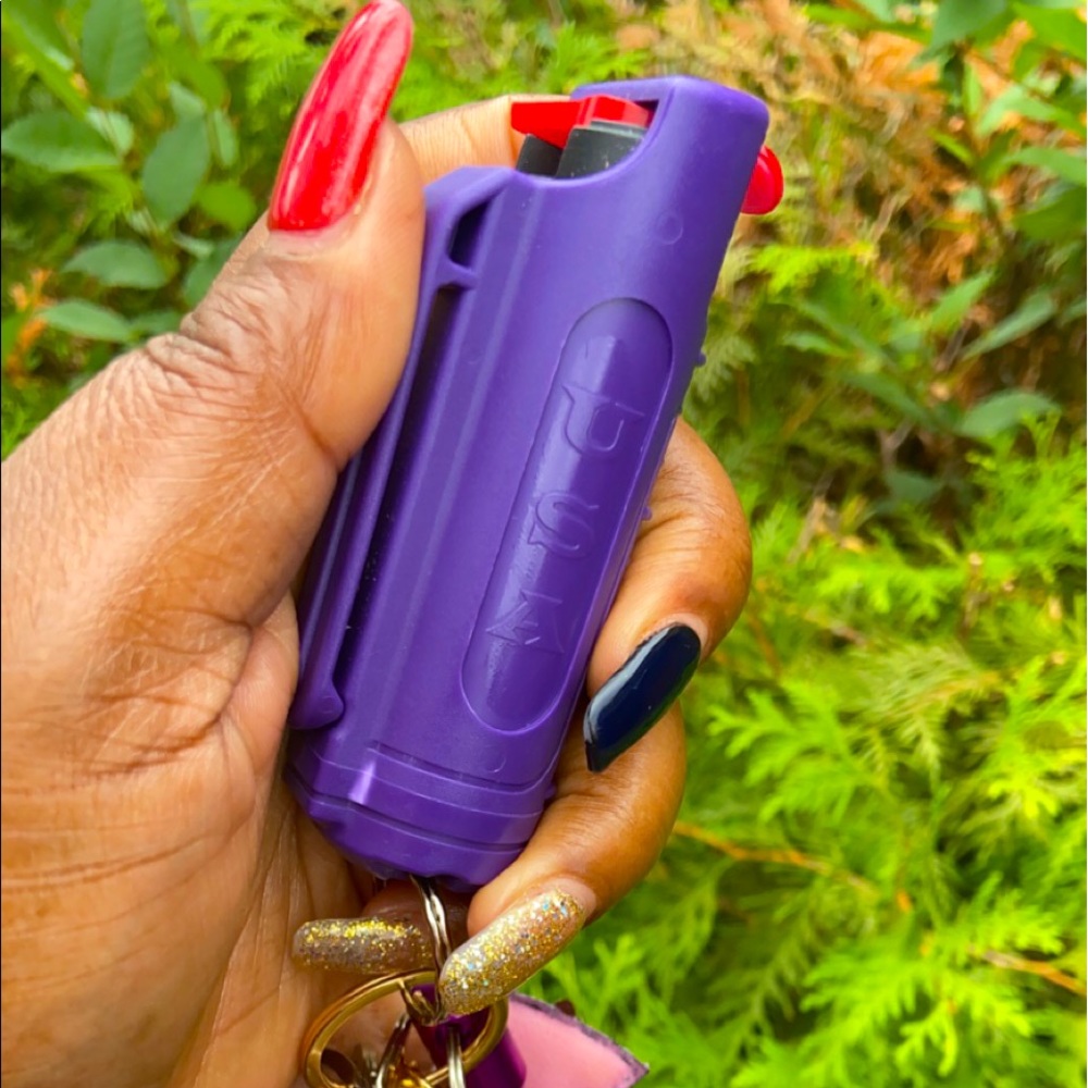 Self Defense Keychain Set In Color Purple